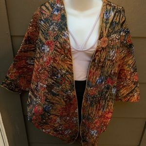 African print jacket/ cape